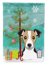 Load image into Gallery viewer, Christmas Tree and Jack Russell Terrier Garden Flag – Decorative Outdoor Yard Flag BB1633GF