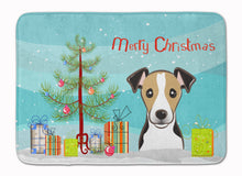 Load image into Gallery viewer, Christmas Tree and Jack Russell Terrier Machine Washable Memory Foam Mat BB1633RUG