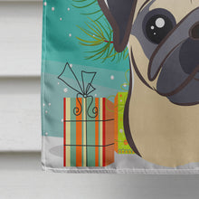 Load image into Gallery viewer, Christmas Tree and Fawn Pug Flag Canvas House Size BB1634CHF