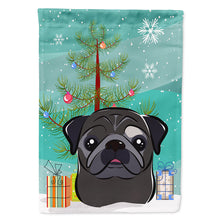 Load image into Gallery viewer, Christmas Tree and Black Pug Flag Canvas House Size BB1635CHF