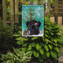 Load image into Gallery viewer, Christmas Tree and Black Pug Garden Flag – Decorative Outdoor Yard Flag BB1635GF