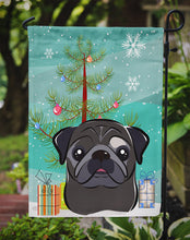 Load image into Gallery viewer, Christmas Tree and Black Pug Garden Flag – Decorative Outdoor Yard Flag BB1635GF