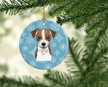 Load image into Gallery viewer, Snowflake Jack Russell Terrier Ceramic Ornament BB1636CO1