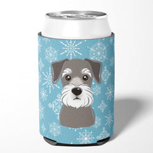 Load image into Gallery viewer, Snowflake Schnauzer Can or Bottle Hugger BB1640CC