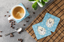 Load image into Gallery viewer, Snowflake Pomeranian Coasters - Set of 4 Lightweight Foam, Absorbent Drink Coasters BB1641FC