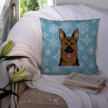 Load image into Gallery viewer, Snowflake German Shepherd Throw Pillow - 14x14 Decorative Pillow – Art for Your Home &amp; Patio BB1645PW1414