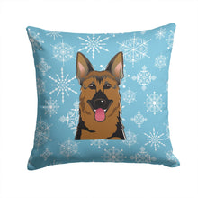 Load image into Gallery viewer, Snowflake German Shepherd Throw Pillow - 14x14 Decorative Pillow – Art for Your Home &amp; Patio BB1645PW1414