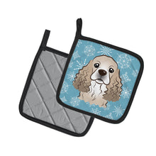 Load image into Gallery viewer, Snowflake Cocker Spaniel Pot Holders - Set of 2 - Heat-Resistant Kitchen Essentials BB1650PTHD