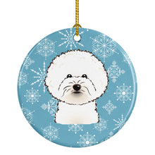 Load image into Gallery viewer, Snowflake Bichon Frise Ceramic Ornament BB1651CO1