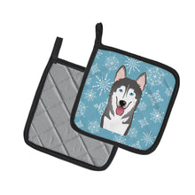 Load image into Gallery viewer, Snowflake Alaskan Malamute Pot Holders - Set of 2 - Heat-Resistant Kitchen Essentials BB1652PTHD