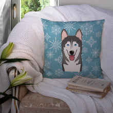 Load image into Gallery viewer, Snowflake Alaskan Malamute Throw Pillow - 14x14 Decorative Pillow – Art for Your Home &amp; Patio BB1652PW1414