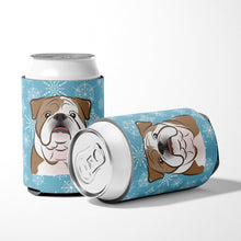 Load image into Gallery viewer, Snowflake English Bulldog  Can or Bottle Hugger BB1653CC