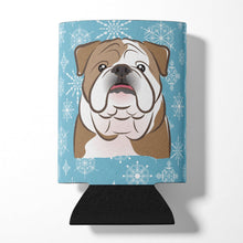 Load image into Gallery viewer, Snowflake English Bulldog  Can or Bottle Hugger BB1653CC