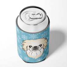 Load image into Gallery viewer, Snowflake Pekingese Can or Bottle Hugger BB1655CC