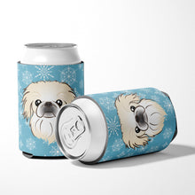 Load image into Gallery viewer, Snowflake Pekingese Can or Bottle Hugger BB1655CC