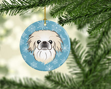 Load image into Gallery viewer, Snowflake Pekingese Ceramic Ornament BB1655CO1