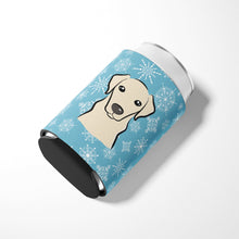 Load image into Gallery viewer, Snowflake Yellow Labrador Can or Bottle Hugger BB1656CC