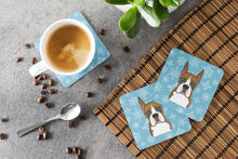 Load image into Gallery viewer, Snowflake Boxer Coasters - Set of 4 Lightweight Foam, Absorbent Drink Coasters BB1657FC