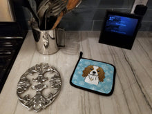 Load image into Gallery viewer, Snowflake Cavalier Spaniel Pot Holders - Set of 2 - Heat-Resistant Kitchen Essentials BB1658PTHD