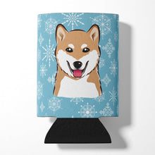 Load image into Gallery viewer, Snowflake Shiba Inu Can or Bottle Hugger BB1659CC