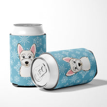 Load image into Gallery viewer, Snowflake Westie Can or Bottle Hugger BB1660CC