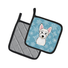 Load image into Gallery viewer, Snowflake Westie Pot Holders - Set of 2 - Heat-Resistant Kitchen Essentials BB1660PTHD