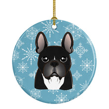 Load image into Gallery viewer, Snowflake French Bulldog Ceramic Ornament BB1661CO1