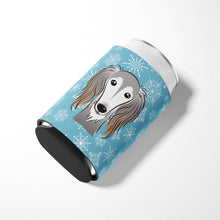Load image into Gallery viewer, Snowflake Saluki Can or Bottle Hugger BB1663CC