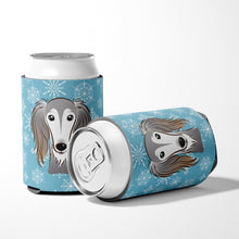 Load image into Gallery viewer, Snowflake Saluki Can or Bottle Hugger BB1663CC