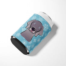 Load image into Gallery viewer, Snowflake Weimaraner Can or Bottle Hugger BB1665CC