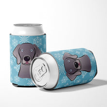 Load image into Gallery viewer, Snowflake Weimaraner Can or Bottle Hugger BB1665CC