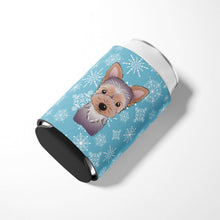 Load image into Gallery viewer, Snowflake Yorkie Puppy Can or Bottle Hugger BB1666CC