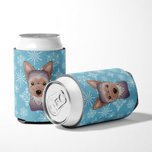 Load image into Gallery viewer, Snowflake Yorkie Puppy Can or Bottle Hugger BB1666CC