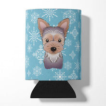 Load image into Gallery viewer, Snowflake Yorkie Puppy Can or Bottle Hugger BB1666CC