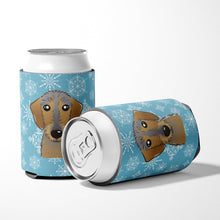Load image into Gallery viewer, Snowflake Wirehaired Dachshund Can or Bottle Hugger BB1667CC