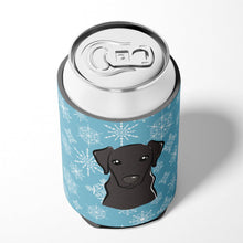 Load image into Gallery viewer, Snowflake Black Labrador Can or Bottle Hugger BB1669CC