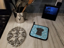 Load image into Gallery viewer, Snowflake Black Labrador Pot Holders - Set of 2 - Heat-Resistant Kitchen Essentials BB1669PTHD