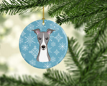 Load image into Gallery viewer, Snowflake Italian Greyhound Ceramic Ornament BB1670CO1