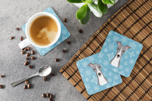 Load image into Gallery viewer, Snowflake Italian Greyhound Coasters - Set of 4 Lightweight Foam, Absorbent Drink Coasters BB1670FC