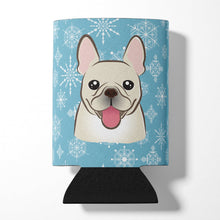Load image into Gallery viewer, Snowflake French Bulldog Can or Bottle Hugger BB1672CC