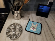 Load image into Gallery viewer, Snowflake French Bulldog Pot Holders - Set of 2 - Heat-Resistant Kitchen Essentials BB1672PTHD