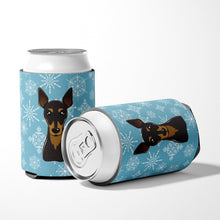 Load image into Gallery viewer, Snowflake Min Pin Can or Bottle Hugger BB1674CC