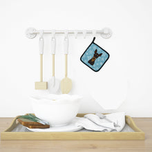 Load image into Gallery viewer, Snowflake Min Pin Pot Holders - Set of 2 - Heat-Resistant Kitchen Essentials BB1674PTHD
