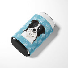 Load image into Gallery viewer, Snowflake Border Collie Can or Bottle Hugger BB1675CC