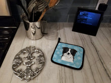 Load image into Gallery viewer, Snowflake Border Collie Pot Holders - Set of 2 - Heat-Resistant Kitchen Essentials BB1675PTHD