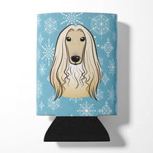 Load image into Gallery viewer, Snowflake Afghan Hound Can or Bottle Hugger BB1678CC