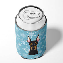 Load image into Gallery viewer, Snowflake Doberman Can or Bottle Hugger BB1679CC