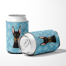 Load image into Gallery viewer, Snowflake Doberman Can or Bottle Hugger BB1679CC