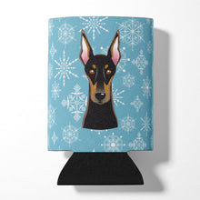 Load image into Gallery viewer, Snowflake Doberman Can or Bottle Hugger BB1679CC