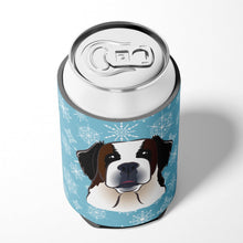 Load image into Gallery viewer, Snowflake Saint Bernard Can or Bottle Hugger BB1680CC